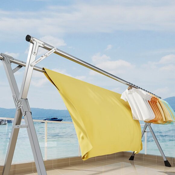 SOGA 2m Portable Standing Clothes Drying Rack –HeavyDuty Foldable Laundry Hanger - Picture 5 of 9